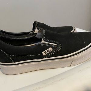 Black slip on vans